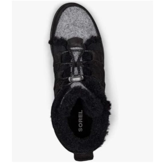 Sorel Joan Of Arctic Wedge II Cozy Black Waterproof Winter Boots Sz 9.5 - Picture 12 of 14